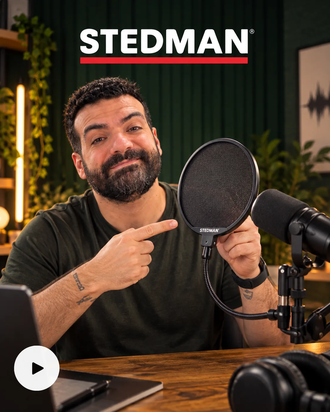 STEDMAN — Proscreen XL Pop Filter / Product Demo